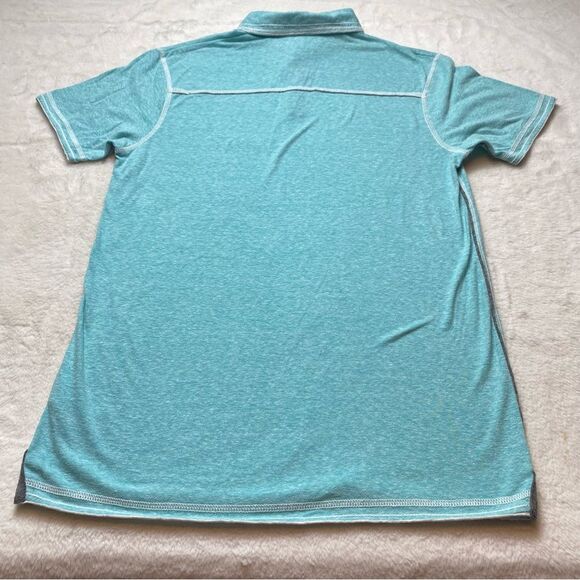 BKE Light Teal Polo Shirt Size Medium - Picture 2 of 9